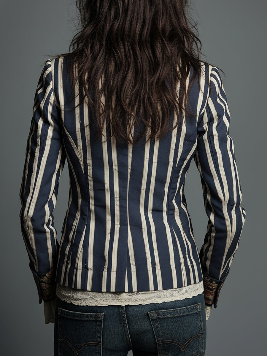 EDEN | BOHEMIAN STRIPED BLAZER FOR WOMEN