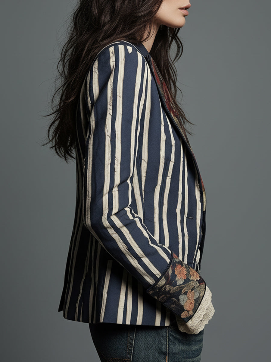 EDEN | BOHEMIAN STRIPED BLAZER FOR WOMEN