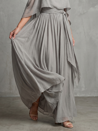 MARISOL | LAYERED DRAPE COLD TOP FOR WOMEN