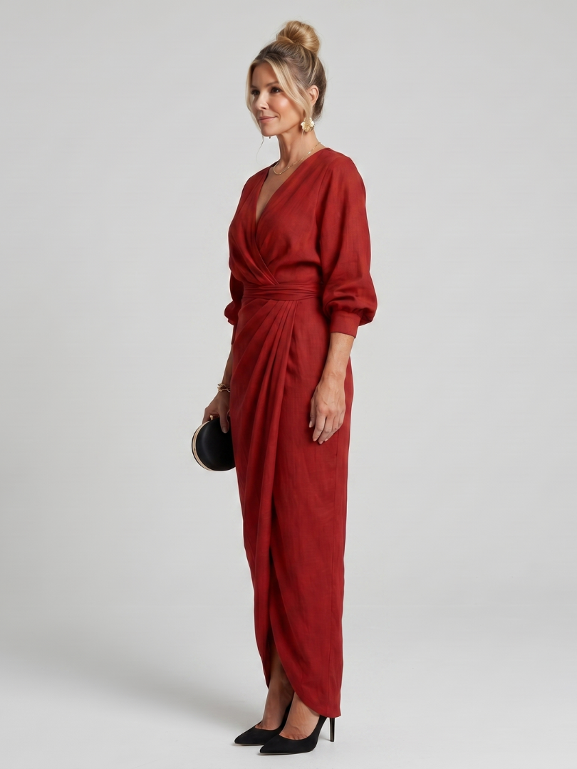 FABLE | LONG SLEEVE MIDI DRESS FOR WOMEN