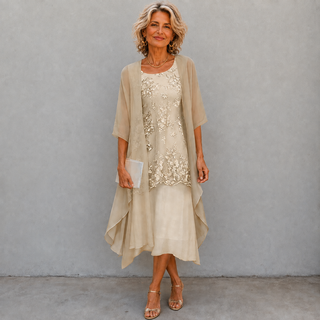 AURELIE | CHIFFON TWO-PIECE DRESS FOR WOMEN