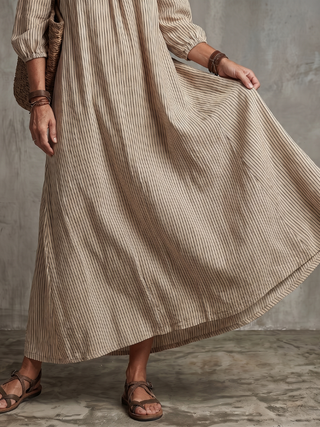 EUPHEMIA | STRIPED PATTERN MAXI DRESS FOR WOMEN