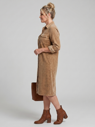 PEMA | LONG SLEEVE MIDI DRESS FOR WOMEN