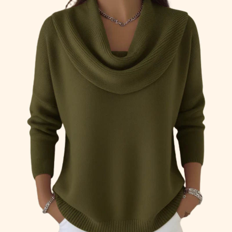 SIDONIE | COWL NECK SWEATER FOR WOMEN