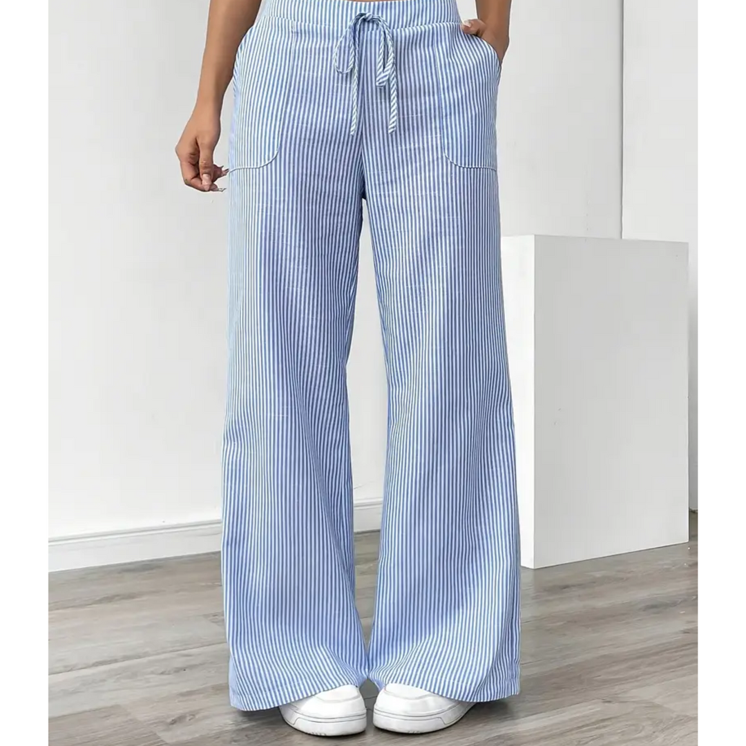THEODORA | STRIPED POCKETS PANT FOR WOMEN