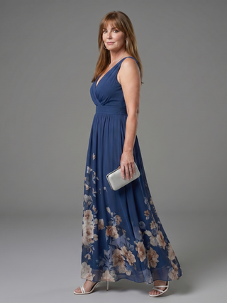 CLARISSA | SLEEVELESS NECK MIDI DRESS FOR WOMEN