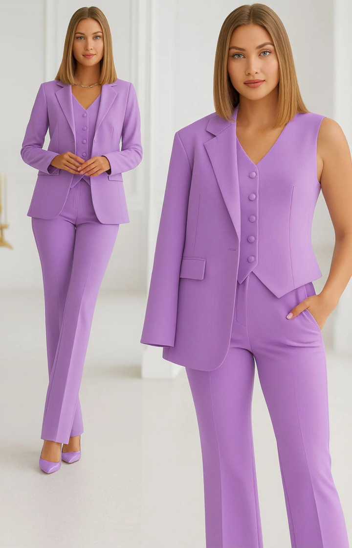 CHERRY | ELEGANTE 3-PIECE SUIT FOR WOMEN