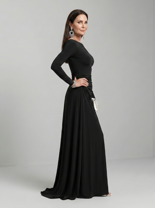 GYRAM | LONG SLEEVE NECK DRESS FOR WOMEN