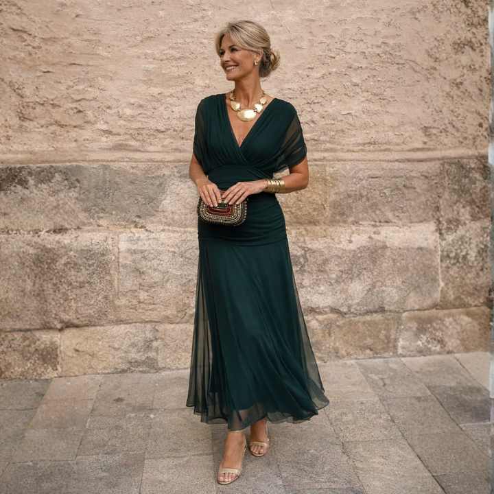 MIKAELA | OFF SHOULDER MAXI DRESS FOR WOMEN