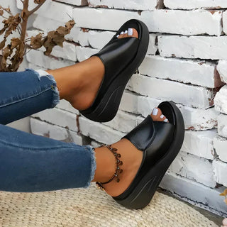 ROSAMUND | SLIP-ON WEDGE SANDALS FOR WOMEN