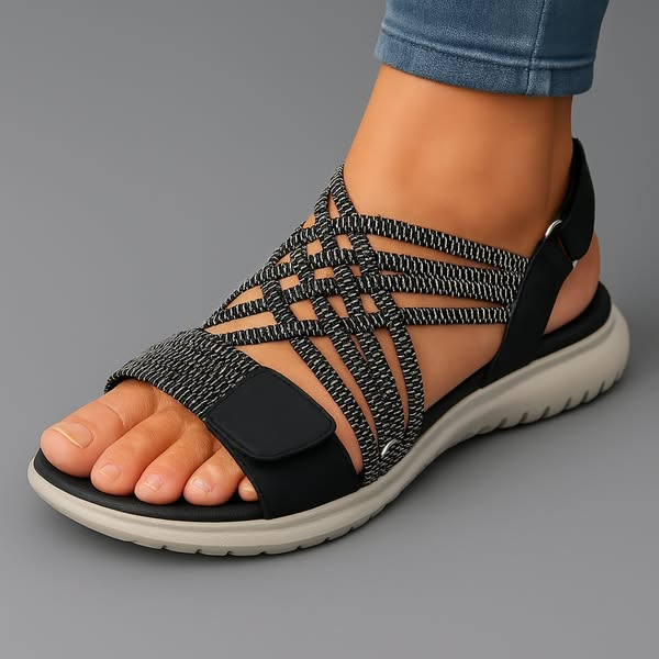 SANARITA | BLACK SANDALS FOR WOMEN
