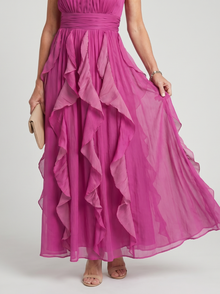OREA | HIGH NECK MAXI DRESS FOR WOMEN