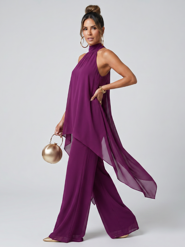 ZAREEN | ASYMMETRIC TUNIC TOP PANTS FOR WOMEN