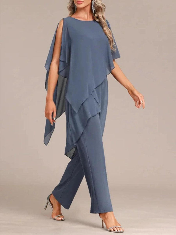 SKYE | ROUND NECK TWO-PIECE SET FOR WOMEN