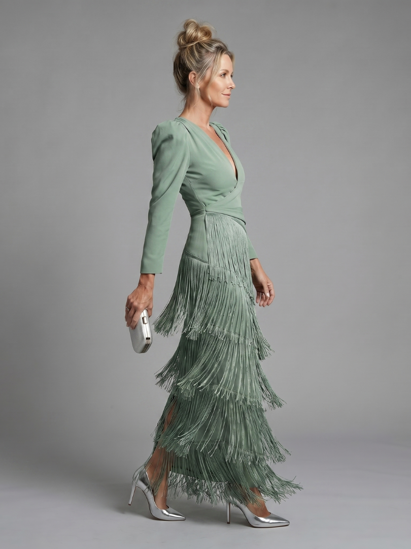 SAMARA | LONG SLEEVE MIDI DRESS FOR WOMEN