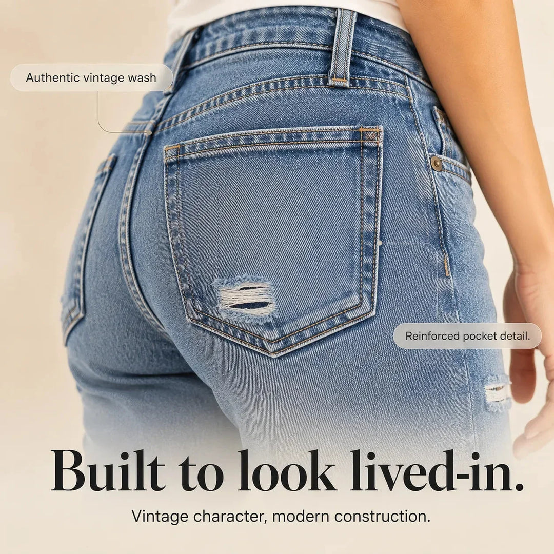 DENARA | SOFT STRETCH CROPPED JEANS FOR WOMEN