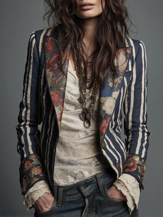 EDEN | BOHEMIAN STRIPED BLAZER FOR WOMEN