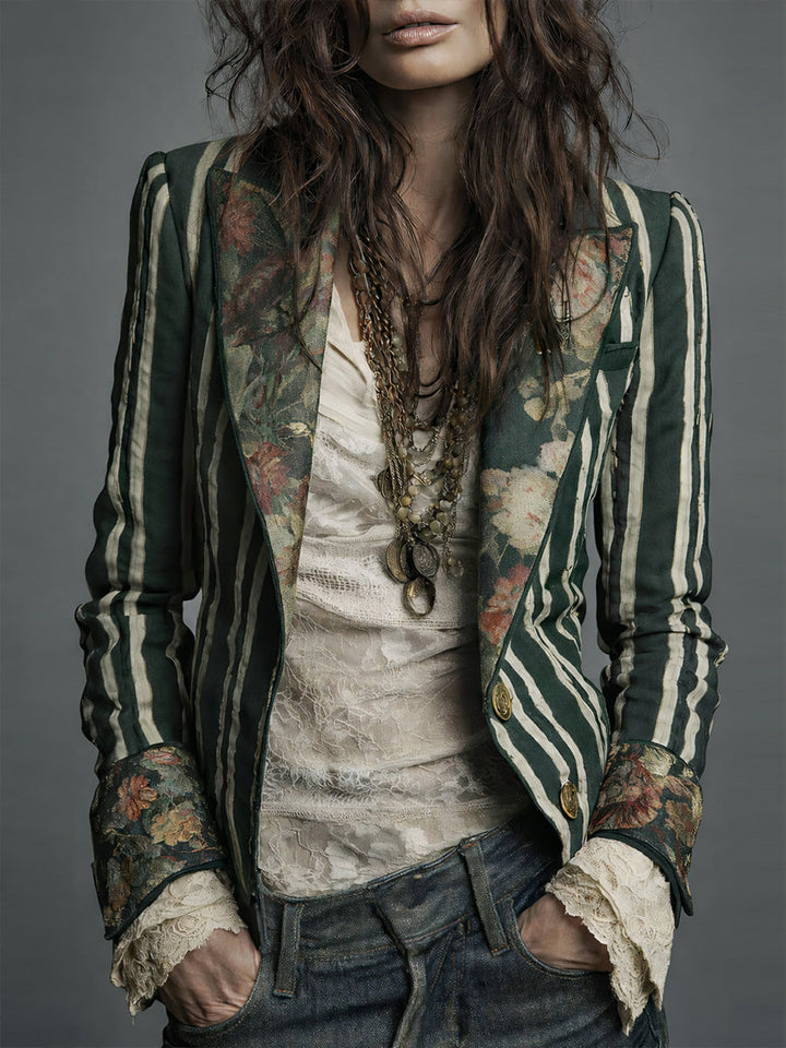 EDEN | BOHEMIAN STRIPED BLAZER FOR WOMEN