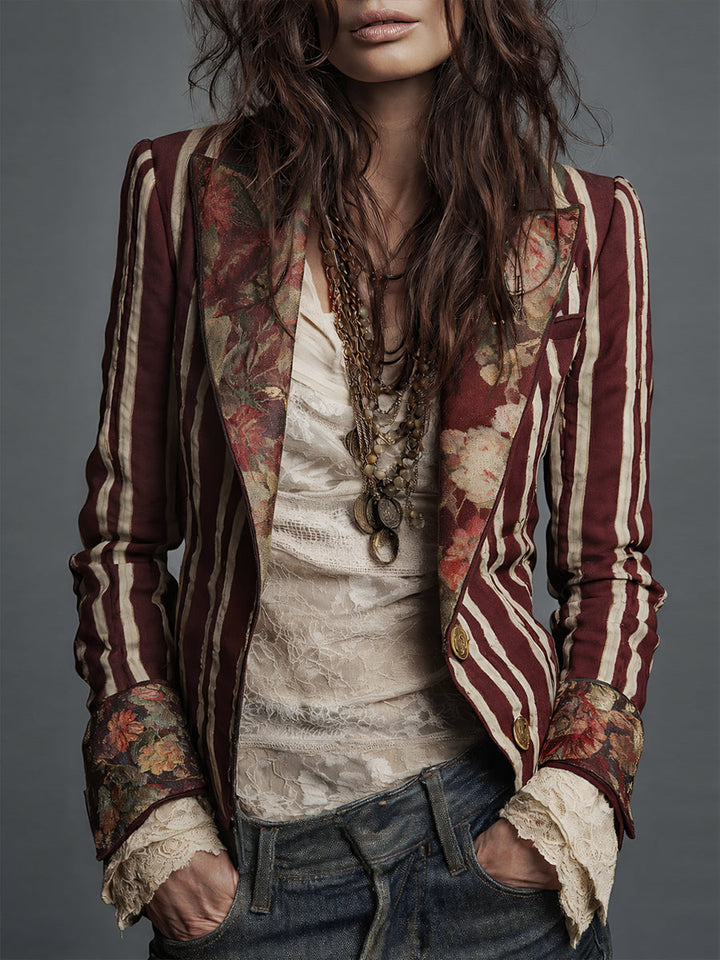 EDEN | BOHEMIAN STRIPED BLAZER FOR WOMEN