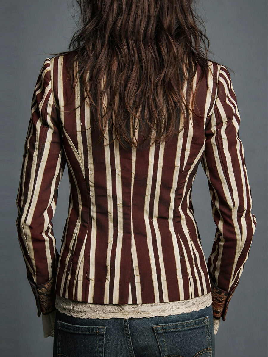 EDEN | BOHEMIAN STRIPED BLAZER FOR WOMEN