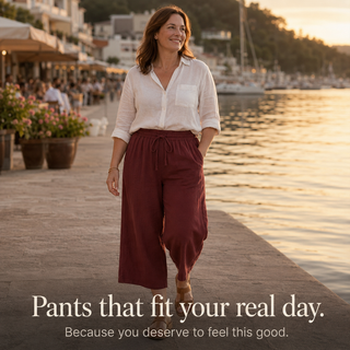 CALMARA | CROPPED WIDE-LEG DRAWSTRING PANTS FOR WOMEN