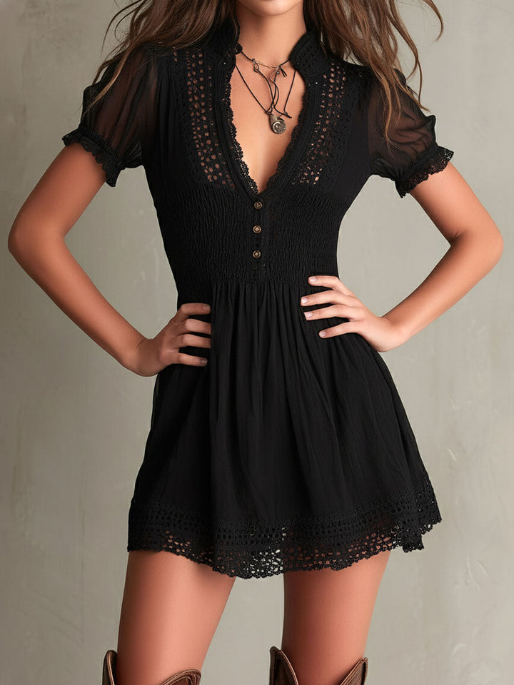 ILSE | MUSE LACE-TRIM MINI DRESS FOR WOMEN
