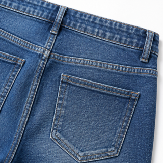 DENVIE | HIGH-WAISTED CROSSOVER STRAIGHT-LEG JEANS FOR WOMEN