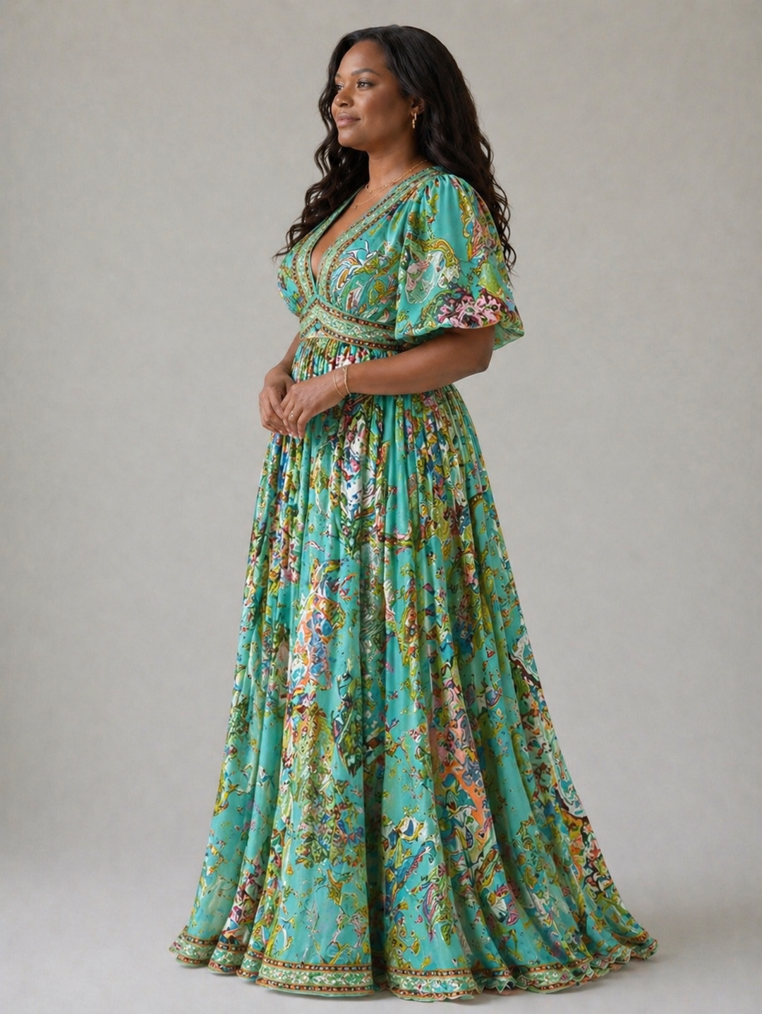 VIGDIS | AIRY MAXI PUFF DRESS FOR WOMEN