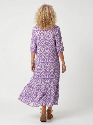 PENELOPE | PRINTED TASSEL MIDI DRESS FOR WOMEN
