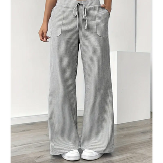 THEODORA | STRIPED POCKETS PANT FOR WOMEN