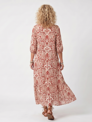 NOELLE | ORNATE PRINT MIDI DRESS FOR WOMEN