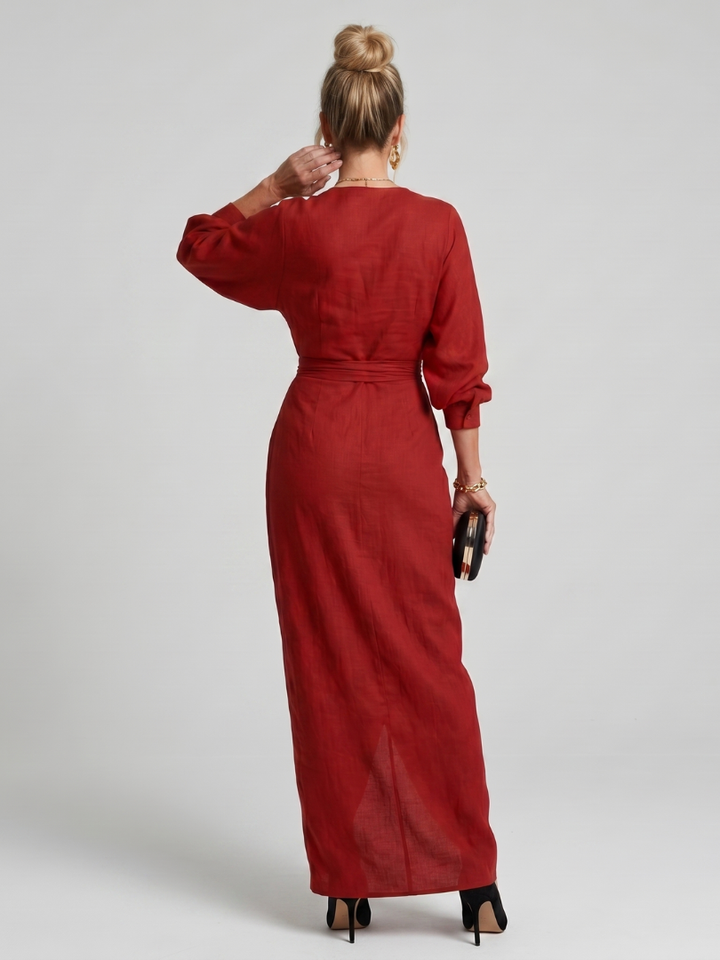 FABLE | LONG SLEEVE MIDI DRESS FOR WOMEN
