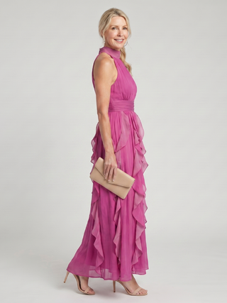 OREA | HIGH NECK MAXI DRESS FOR WOMEN