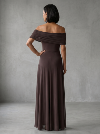 JUNE | OFF DRAPED MIDI DRESS FOR WOMEN