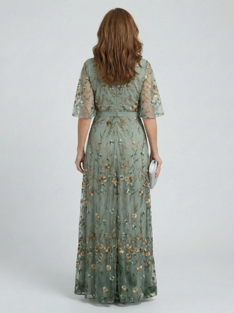 SELORA | HALTER BLOOM MAXI DRESS FOR WOMEN