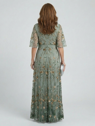 SELORA | HALTER BLOOM MAXI DRESS FOR WOMEN