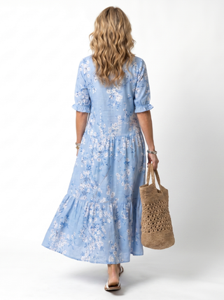 ALORA | FLORAL PRINT MIDI DRESS FOR WOMEN