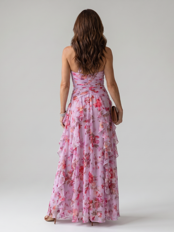 NORI | HALTER NECK MAXI DRESS FOR WOMEN