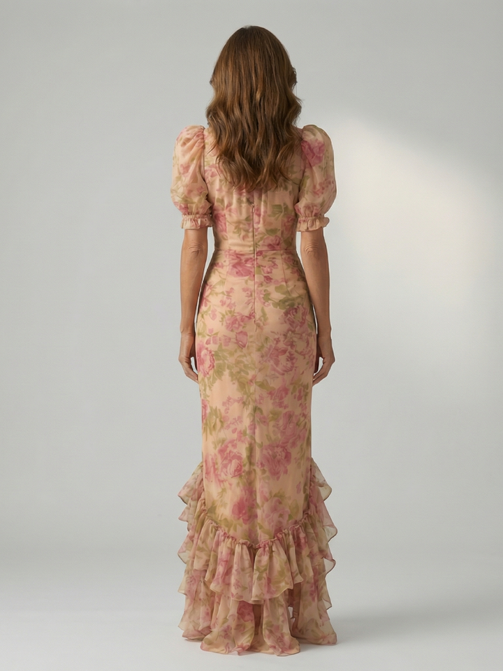 VIANNE | GENTLE NECK MAXI DRESS FOR WOMEN