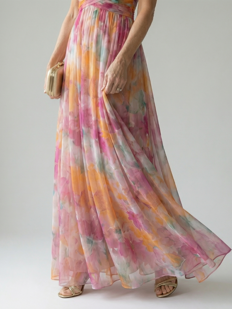 KLARA | SOFT WRAP MAXI DRESS FOR WOMEN