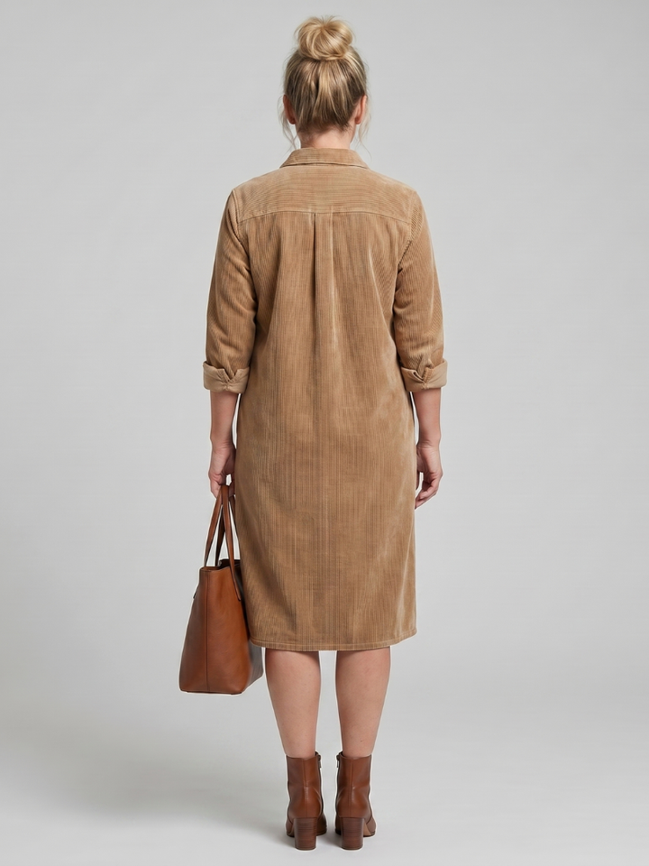 PEMA | LONG SLEEVE MIDI DRESS FOR WOMEN