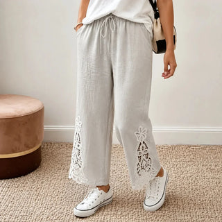 SOLENNE | WIDE LEG DRAWSTRING PANTS FOR WOMEN