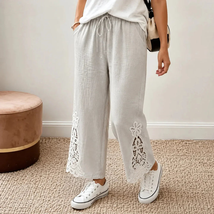 SOLENNE | WIDE LEG DRAWSTRING PANTS FOR WOMEN