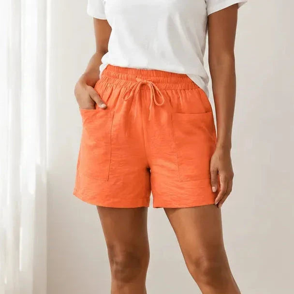 MARLOW | DRAWSTRING DEEP POCKETS SHORTS FOR WOMEN