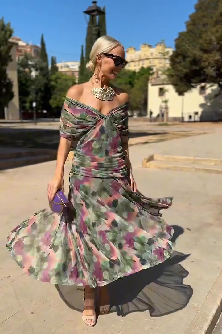 MALIN | LONG FLORAL DRESS FOR WOMEN