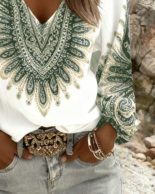 ELARA | PAISLEY PRINT BLOUSE FOR WOMEN