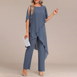 SKYE | ROUND NECK TWO-PIECE SET FOR WOMEN