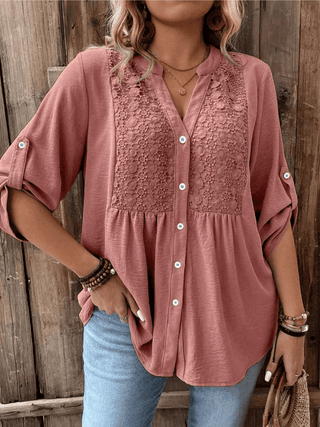 MORWENNA | RIBBED KNIT BLOUSE FOR WOMEN