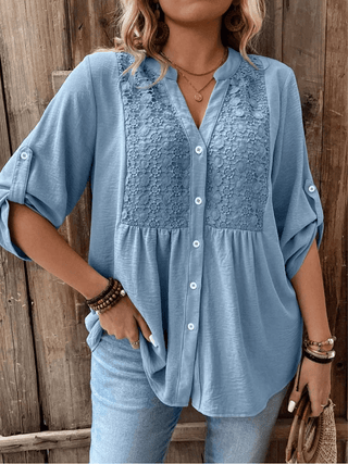 MORWENNA | RIBBED KNIT BLOUSE FOR WOMEN