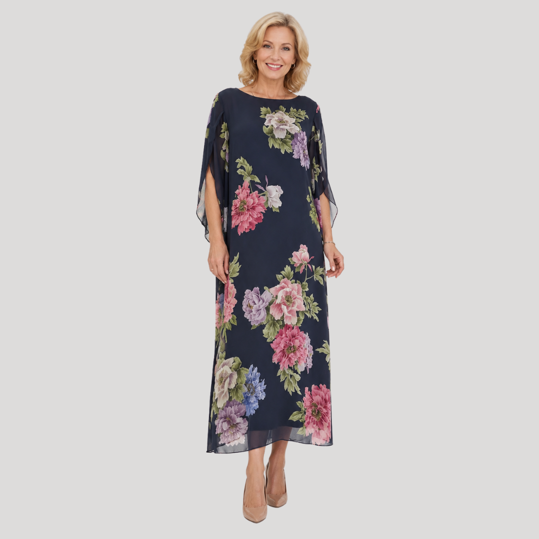 OPHELIA | MIDNIGHT BLOOM MAXI DRESS FOR WOMEN